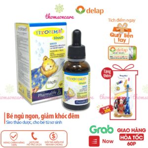 Fitobimbi Sonno Bimbi – có tem tích điểm, hỗ trợ giúp bé ngủ ngon – nhập khẩu chính hãng từ Ý, giảm mất ngủ, khóc đêm