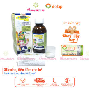 Fitobimbi Broncamil - Siro hỗ trợ giảm ho cho bé từ 6 tháng tuổi - Chai 200ml - Nhập khẩu từ Ý, Thomsoncare