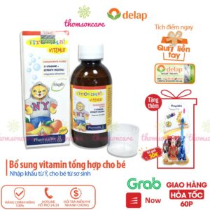 Fitobimbi Vitemix - Bổ sung Vitamin và khoáng chất cho bé - Chai 200ml, Nhập khẩu chính hãng từ Ý