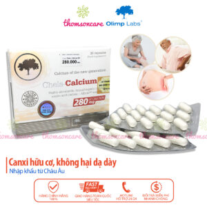 Chela Calcium D3 - Bổ sung Canxi cho bà bầu, người thiếu canxi - Canxi hữu cơ, dễ hấp thu, không gây táo bón - Nhập khẩu chính hãng, thomsoncare